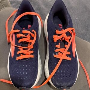 Brooks Glycerin Max Navy and Orange Running Shoe
